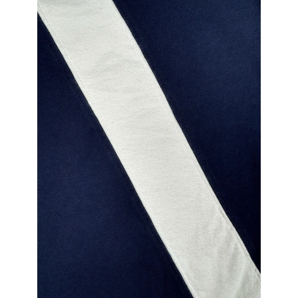 Ralph Lauren One Piece Navy Blue Dia White Stripe Crest - Toddler 9M